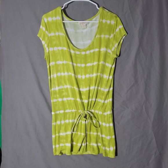 Michael Kors Lime Green Tunic Top Women's Size Small Soft Comfy Casual Chic - Picture 10 of 10